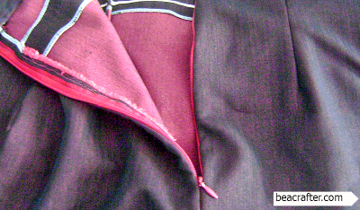 invisible zipper sewing