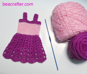 crochet Barbie dress free pattern