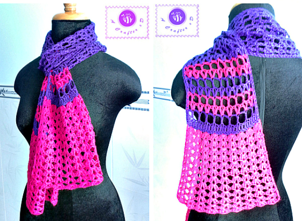 crochet scarf free pattern