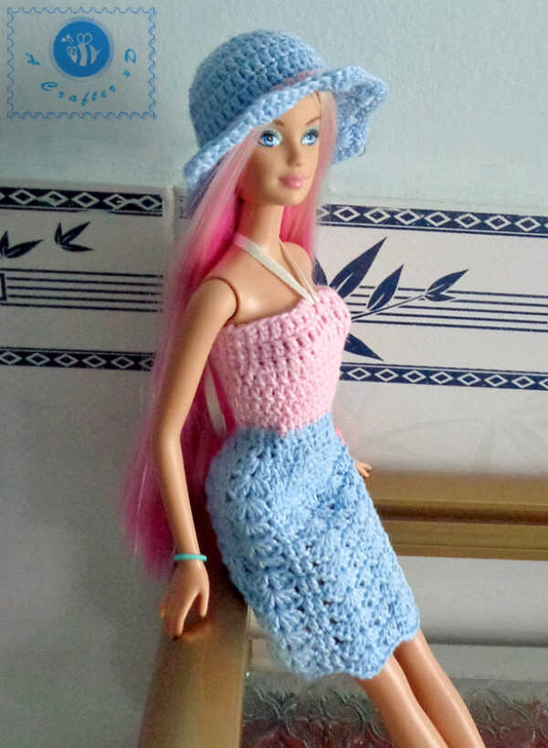 crochet barbie sun dress