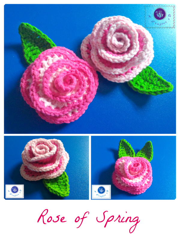 crochet rose free pattern