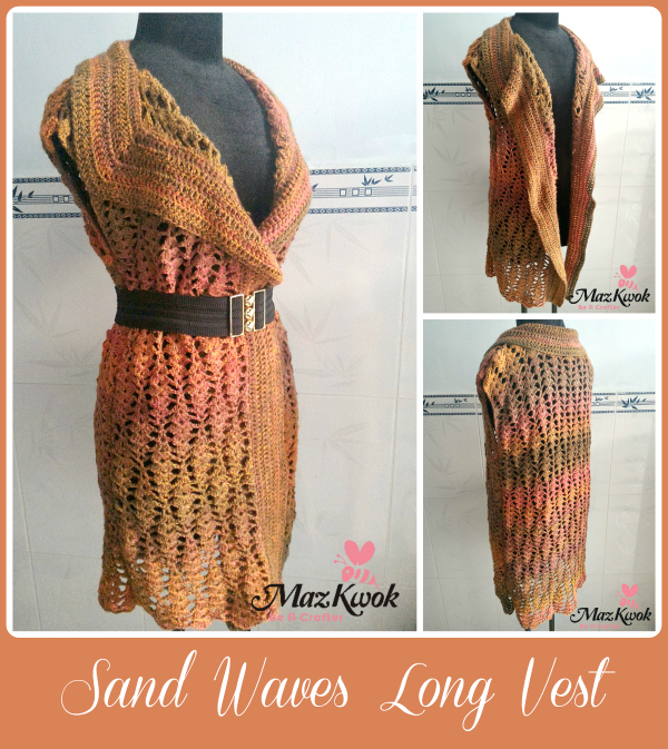 crochet long vest