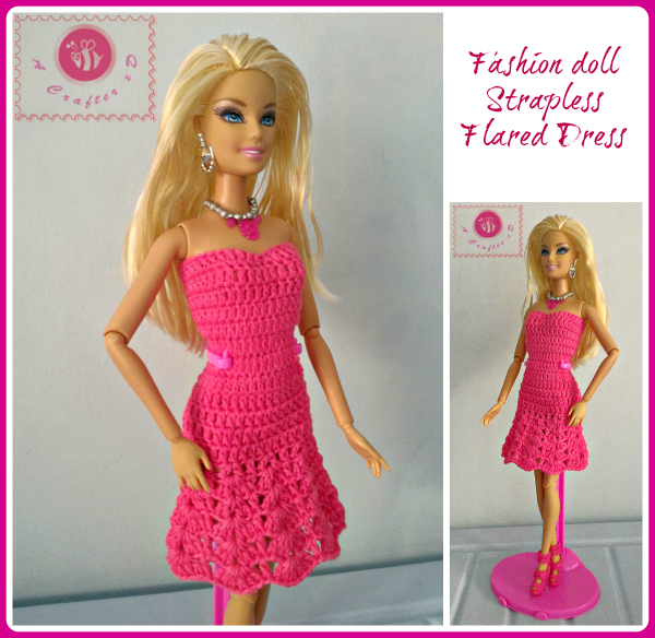 crochet fashion doll dress