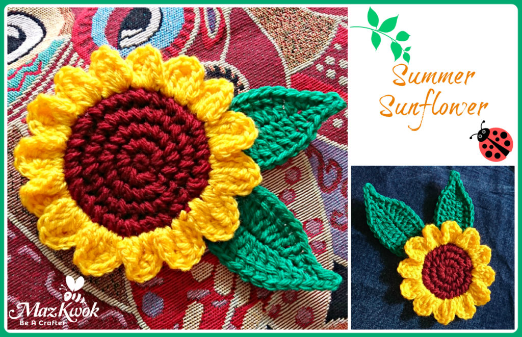 crochet sunflowers