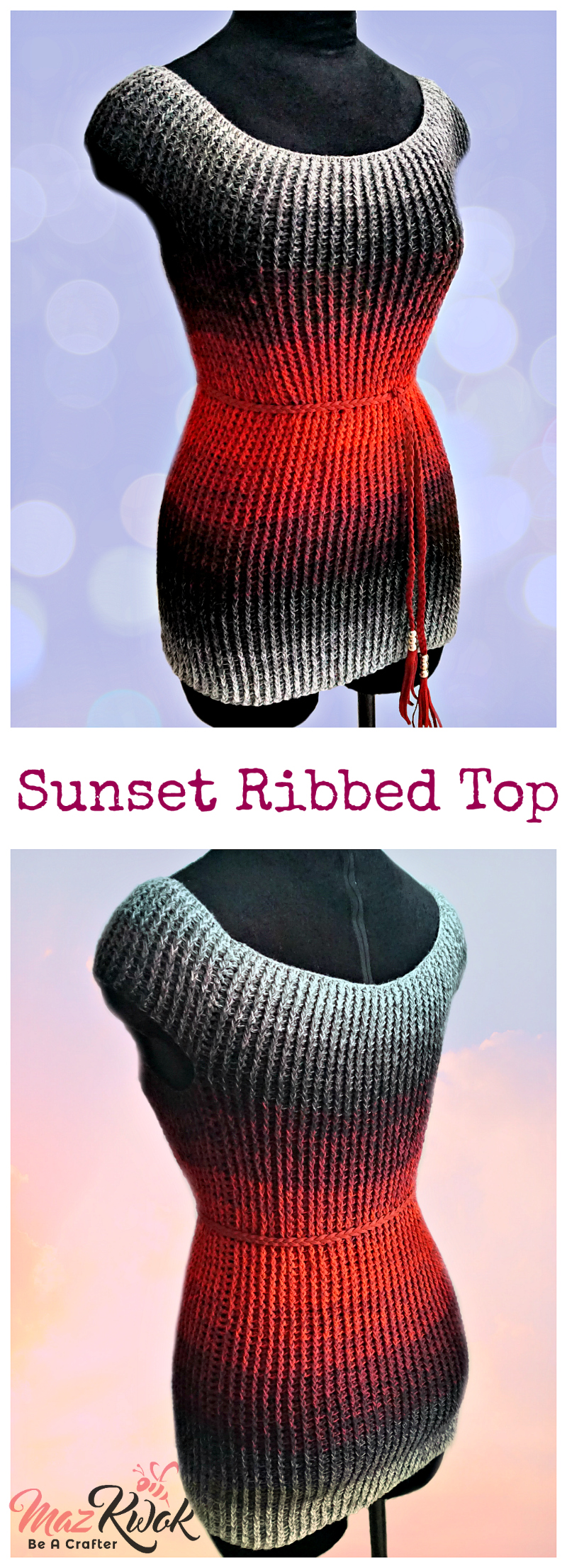 crochet ribbed top pattern