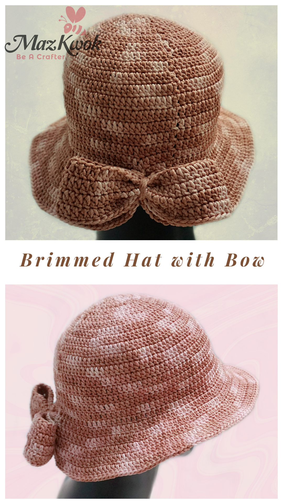 crochet bow hat