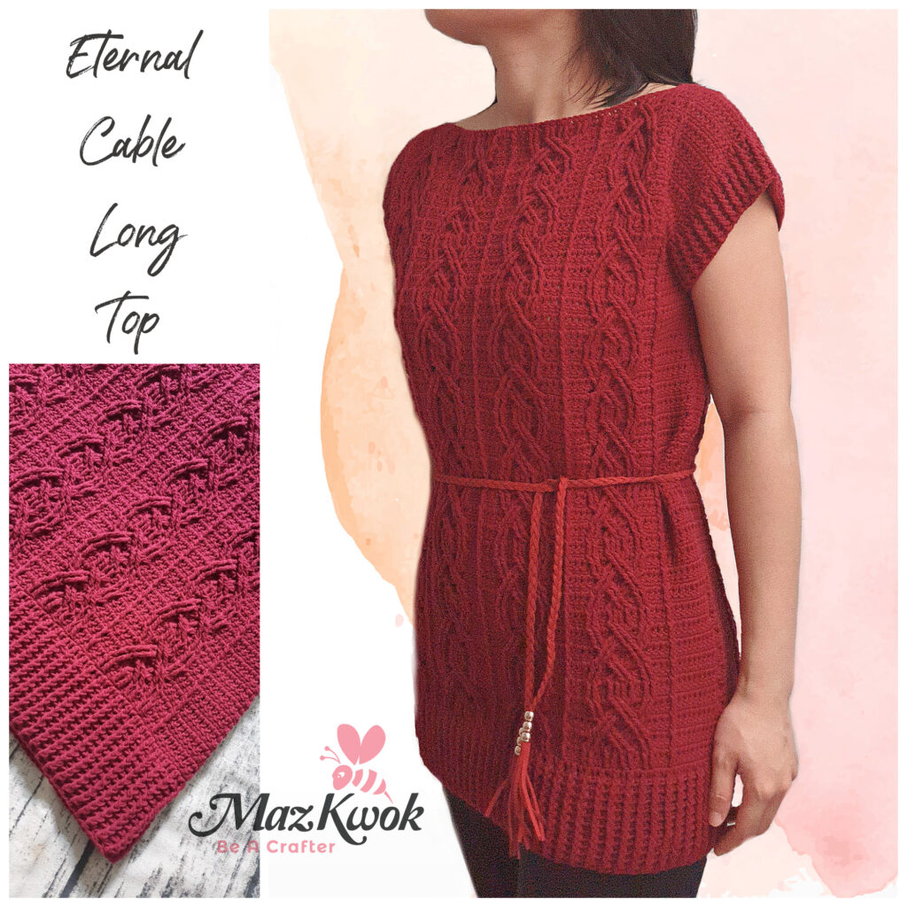 crochet cable top